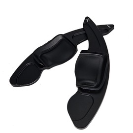 Steering Wheel Paddles Shifters Extensions Compatible With Volkswagen Golf 5 6 MK5/6 GTI/GTX/GT-TSI/R32/R Eos Jetta Passat CC Polo 6R Sharan Tiguan Touareg Touran Scirocco Beetle Seat Leon(Black)