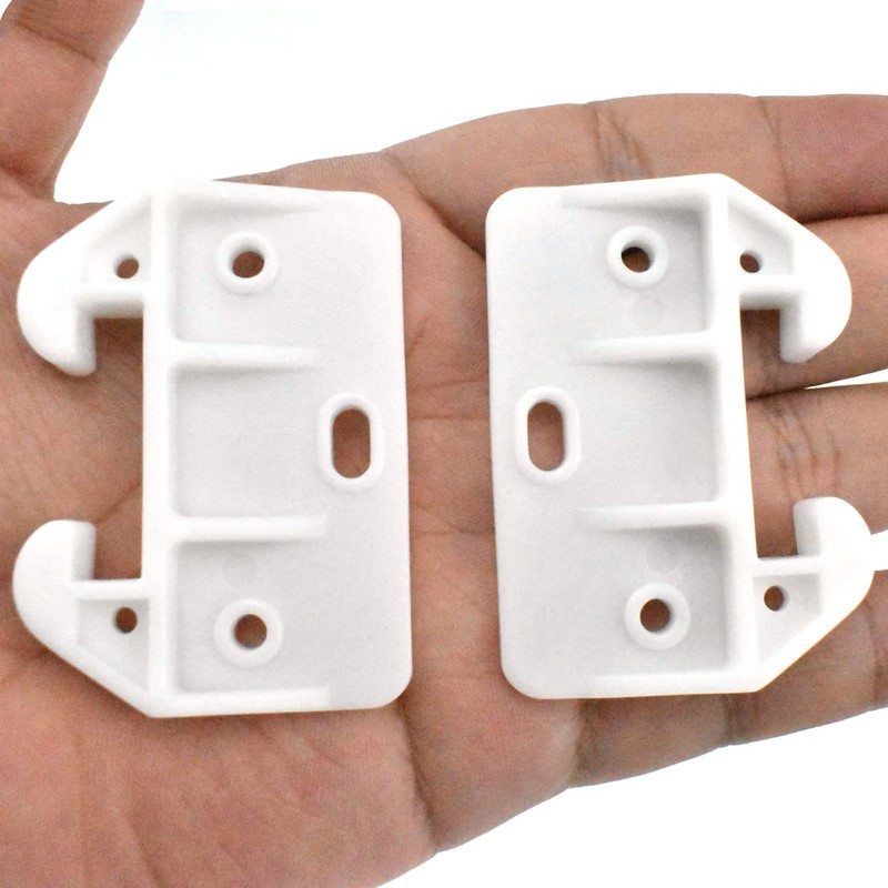 MARRTEUM 12 Pieces Plastic Drawer Guides Drawer Track Rail Slides