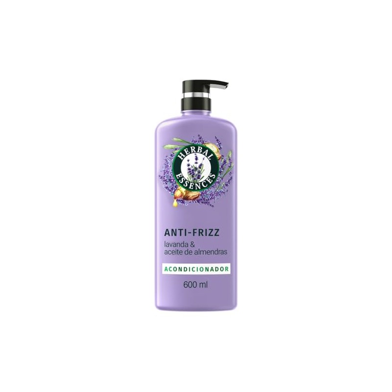 Herbal Essences Acondicionador Antifrizz Lavanda & Aceite de Almendras 600