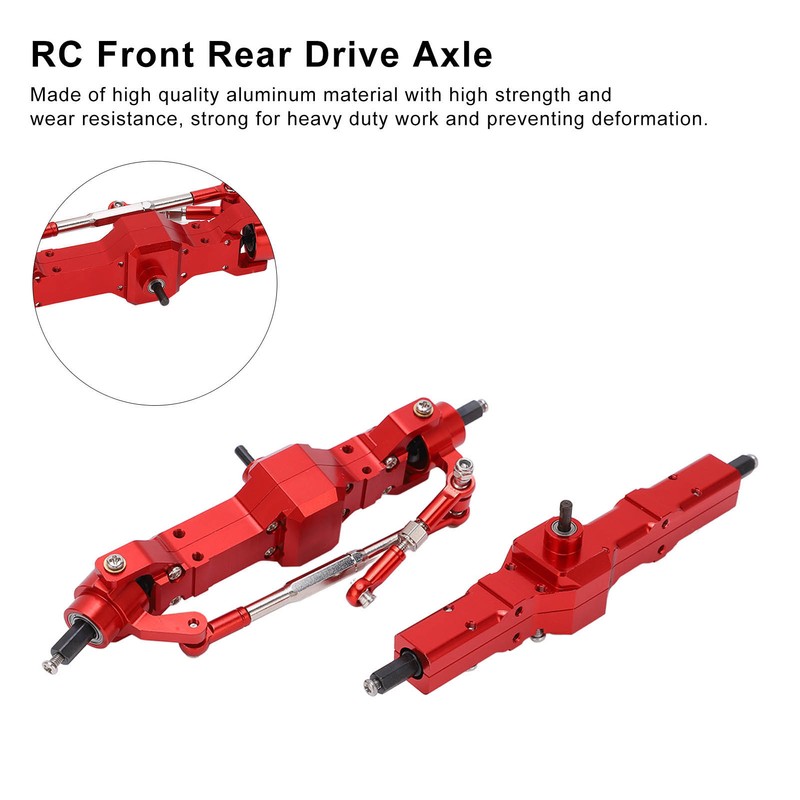 RC Front Rear Drive Axle Kit Aluminum Remote Control Car