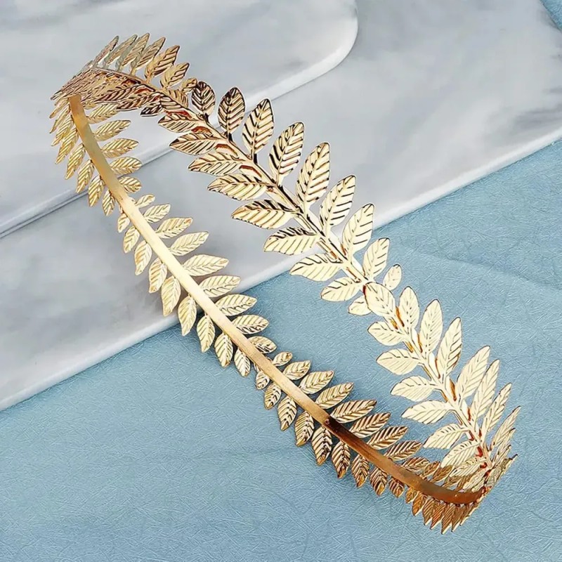 Corona Dorada de Diosa Griega Solkatt para Mujer, Diadema Elegante
