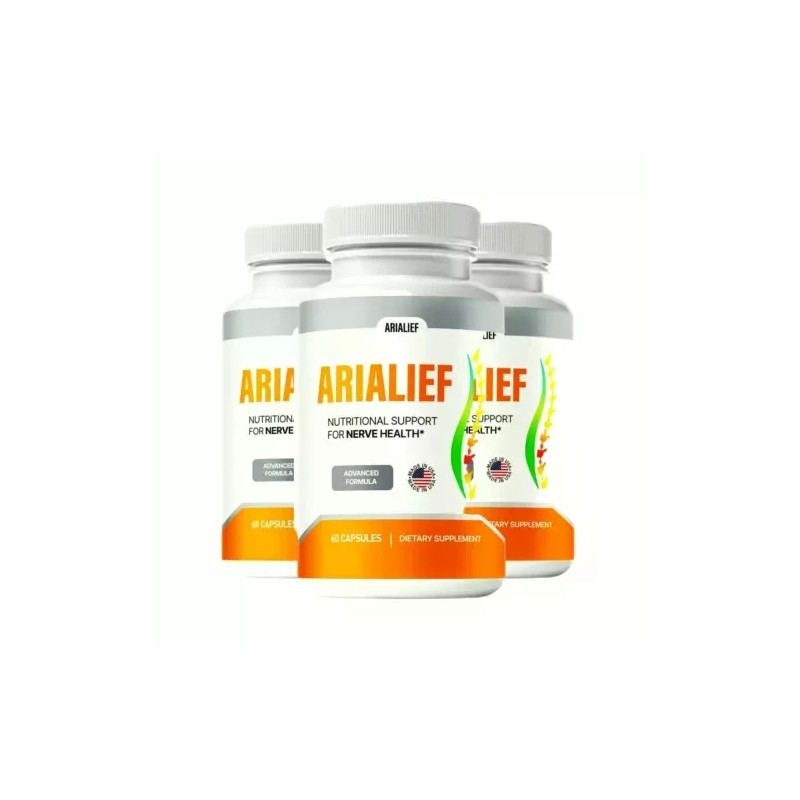Arialief 3-Pack Arialief Sciatic Relief Capsules Aria Lief Capsules -