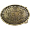 BELTINGER United States of America Belt Buckle 4.0 cm | Buckle Interchangeable Buckle Belt Buckle 40 mm Solid | for Riding Outfit, Old Brass