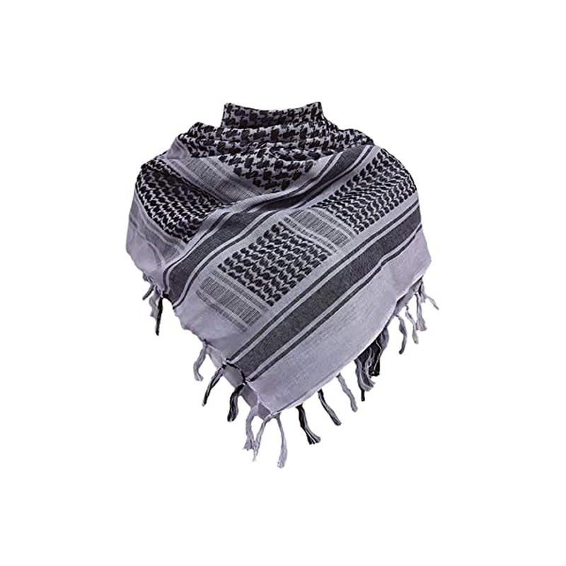 Cotton Shemagh Tactical Desert Keffiyeh Scarf Arab Sun Hat Wrap