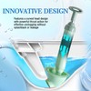 Professional Toilet Plunger, High Pressure Unclogger with Curved Head Design,