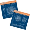 Groovi Plates A5 Square - Jayne's Agapanthus (Set of 2)
