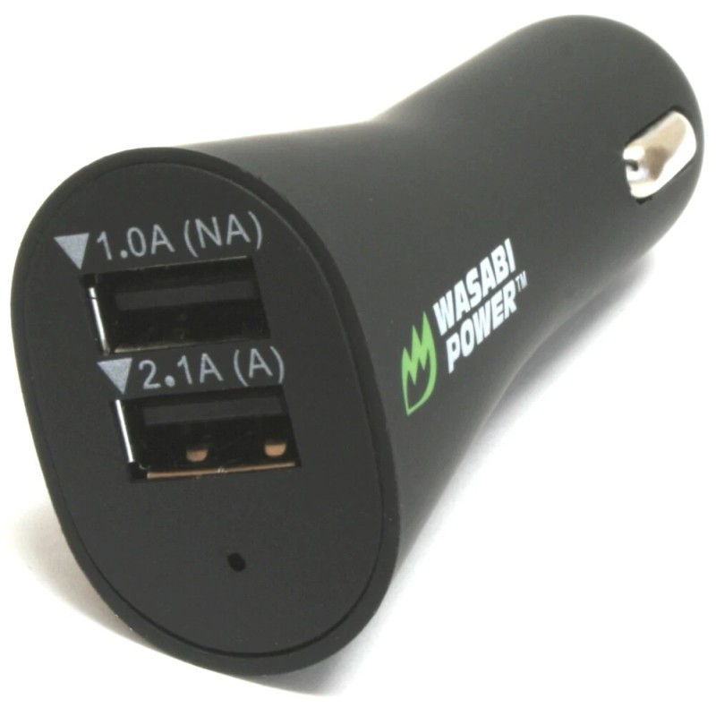 Wasabi Power USB Car Charger (2 Port, 15.5W, 3.1Amp)