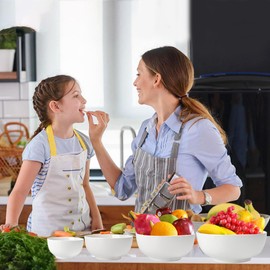 ALLUSEIT Serving Bowls, 64-45-27-22 oz Nesting Bowl Set for Entertaining, White Ceramic Prep Bowls for Salad Pasta Dessert Cereal Ice Cream Soup Fruit Microwave & Dishwasher Safe