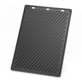 Onlyfire Reversible Cast Iron Cooking Griddle for Weber Genesis 300 Series Gas Grills, Replacement Parts for Weber 7528/7524