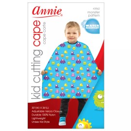Annie Kid Cutting Cutting Styling Cape "Monster Pattern" Nylon