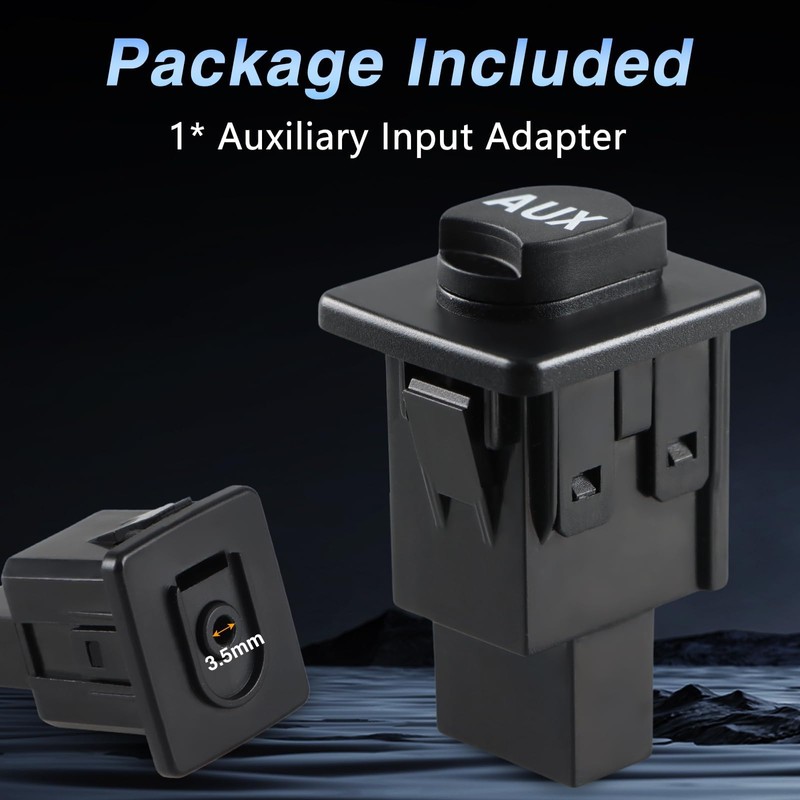 KPALAG Car Auxiliary Plug Port Socket AUX Input Jack Assembly