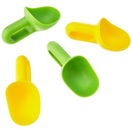 Premier Housewares Mini Plastic Scoop Measuring Spoons Plastic Scoop Food Scoop PP Plastic Scoops for Children Scoop Spoon Grip Scoop Set Of 4 Plastic