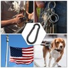 MIVIDE 100 Pack M4 Black Carabiner Clip Spring Snap Hook,