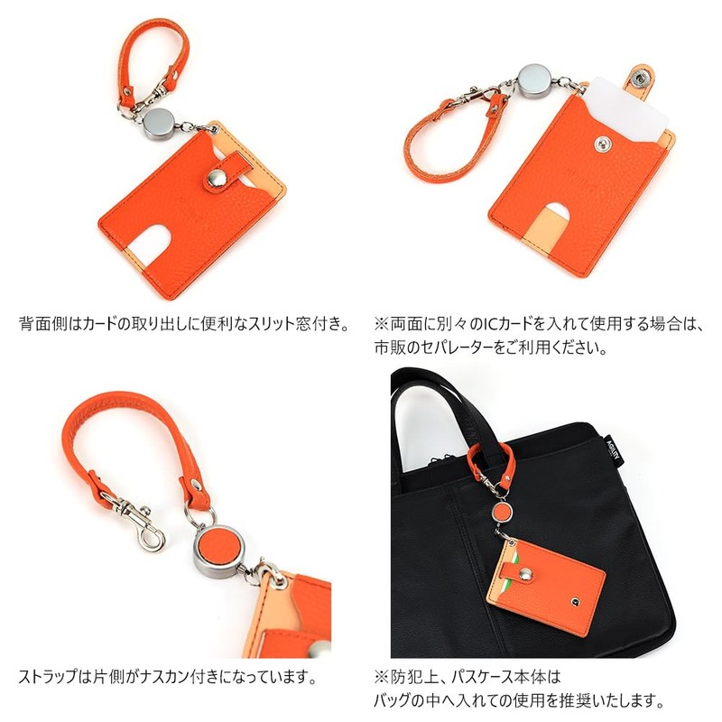 Agility affa Pisto Pass Case with Reel for Commuter Passes,