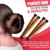 Glamza Women's Magic Hair Bun Snap Styling Donut Former French