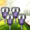 4 Pack 2025 Solar Bug Zapper Outdoor Waterproof, Mosquito Repellent