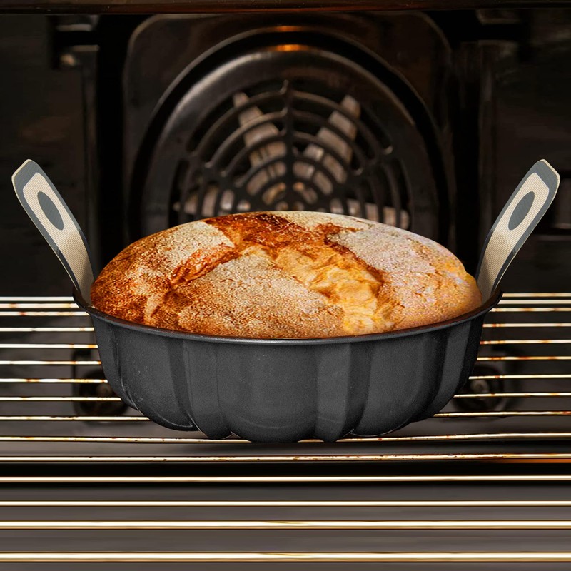 Ponpon 2Pcs Silicone Bread Sling for Dutch Oven, Reusable Bread