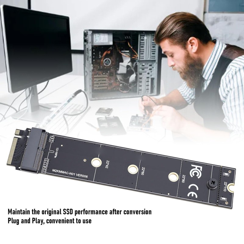 Yunseity 12 16 Pin SSD to M.2 Key M Adapter