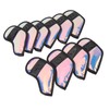 10 PCS Golf Club Head Covers PU Fabric Surface Stylish