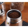 Geesta Premium Crystal Glass-Top Stovetop Espresso Moka Pot - 4/6/