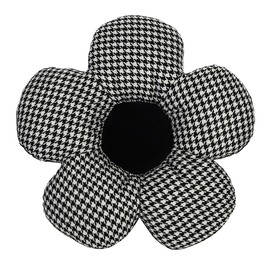 Queen-b Cushion Lumbar Car Flower Flower Lower Back Pain Driving Support Lower Back Pain Countermeasure Cute Soft Car Supplies Convenient Goods Cute Car Accessories Decoration (Checkered Pattern -