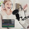Podcast Equipment Bundle, Audio Interface with All-In-One DJ Mixer and