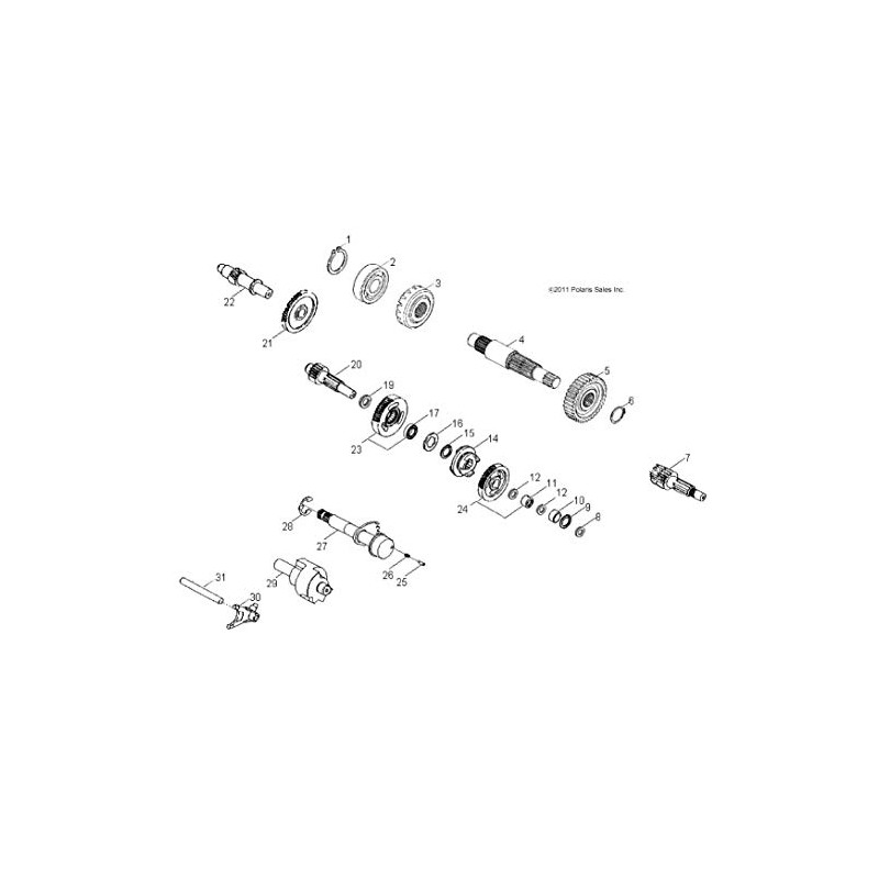 Polaris 0452521 OEM Bearing-Needle