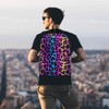 senya Backpack Travel Rucksack, Leopard Print Cheetah Neon Gradient Lightweight