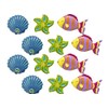 Home Collections Seashells & Fish Polyresin Shower Curtain Hooks for