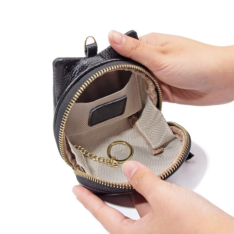 Yocipa Frog Leather Coin Case, Cute Women's Genuine Leather, Mini