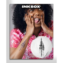 Inkbox Temporary Tattoos, Semi-Permanent Tattoo, One Premium Easy Long Lasting, Waterproof Temp Tattoo with For Now Ink - Lasts 1-2 Weeks, Tree Tattoo, 5 x 2 in, Lambertiana