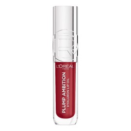 L'Oréal Paris Plump Ambition lip oil para labios glossy, brillo labial voluminizador con ácido hialurónico, tono Berry Jolie, 5ml