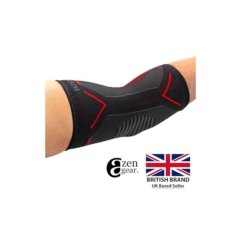 aZengear Tennis Elbow Support Brace 2 Pack, Golfers Compression Sleeves,