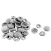 uxcell 20 Pcs Hinged Gray Plastic Decorative Screw Cover Cap