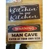 Kitchen New funny man cave signs Home decor kitchen Bathroom