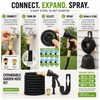 Expandable Garden Hose Kit with 8-Pattern Spray Gun, Metal Connectors,