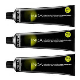 Loreal Inoa 1 Black 3 x 60 ml Hair Colour without Ammonia LP Colouration