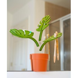 Tropical MirrorMate- the nature inspired space-saving mirror organizer