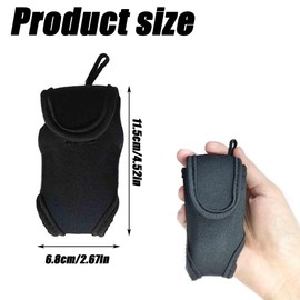 ZAHD Golf Ball Holder Utility Fabric Waist Bag Golf Bag with Hanging Clip Portable Golf Waist Bag Small Ball Bag Golf Bag with Hanging Clip for Golf Training Leisure Sports (Black)