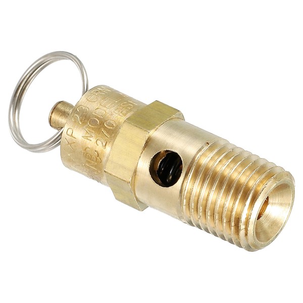PATIKIL 1/4 Male NPT Safety Valve, 1 Pack Pressure Release