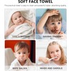 4 Piezas Toalla Facial de Fibra de Bambú Absorbente y