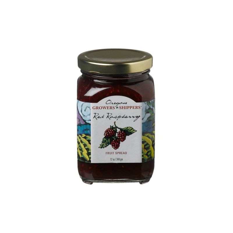 Oregon Growers, Red Raspberry Fruit Spread, 12 oz