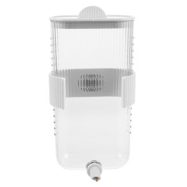 BESPORTBLE Bebedero Automático para Pájaros 360 Ml, Recipiente de Agua Transparente Antigoteo para Jaula, Accesorio para Loros, Periquitos y Agapornis, Comedero Colgante de Plástico