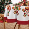 Tailus Merry Christmas Gingerbread Man Round Tablecloth 60 x 60