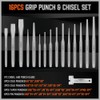HORUSDY 28-Piece Heavy Duty Punch and Chisel Set, Including Taper,