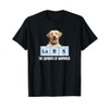 Funny Elements of Happiness Yellow Lab Dog Lover T-Shirt