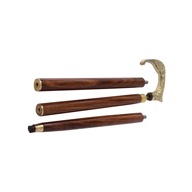 Brass Big Elaphant Nautical Cane Handle Big Elephant Brass Curved