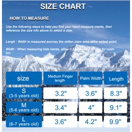 Your Choice Kids Mittens Winter Waterproof, Ski Gloves for Kids Snow Mittens for Baby Boys Girls Gift Ideas