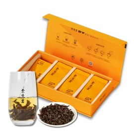 Premium Da Hong Pao Wuyi Rock Tea Gift set [A] - Traditional Crafted Loose Leaf Chinese Oolong Tea - 8g x 8 Infusions - Luxury Tea Gift Set - 崇慧岩大红袍9系列礼盒 (8g * 8, A Grade)
