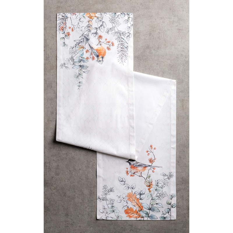 Maison d'Hermine Thanksgiving / Christmas Table Runner, 100% Cotton, 50